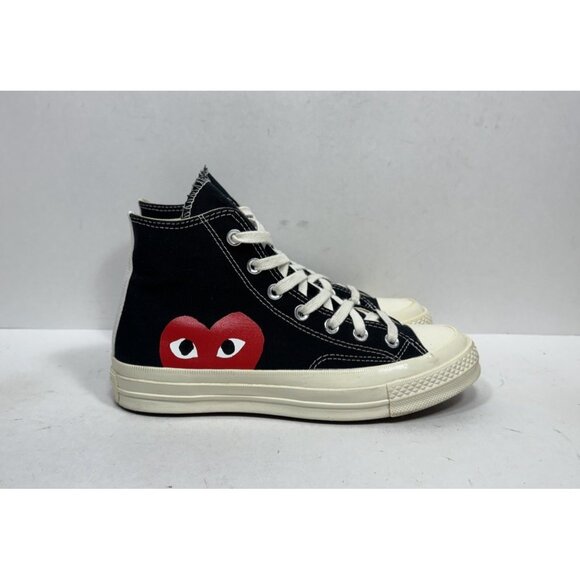 Converse Chuck Taylor All Star High x Comme des Garcons Play Black Women’s Sz 8 - Picture 1 of 8